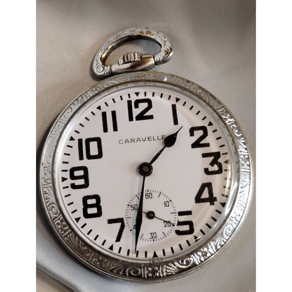 USED Caravelle Pocket Watch